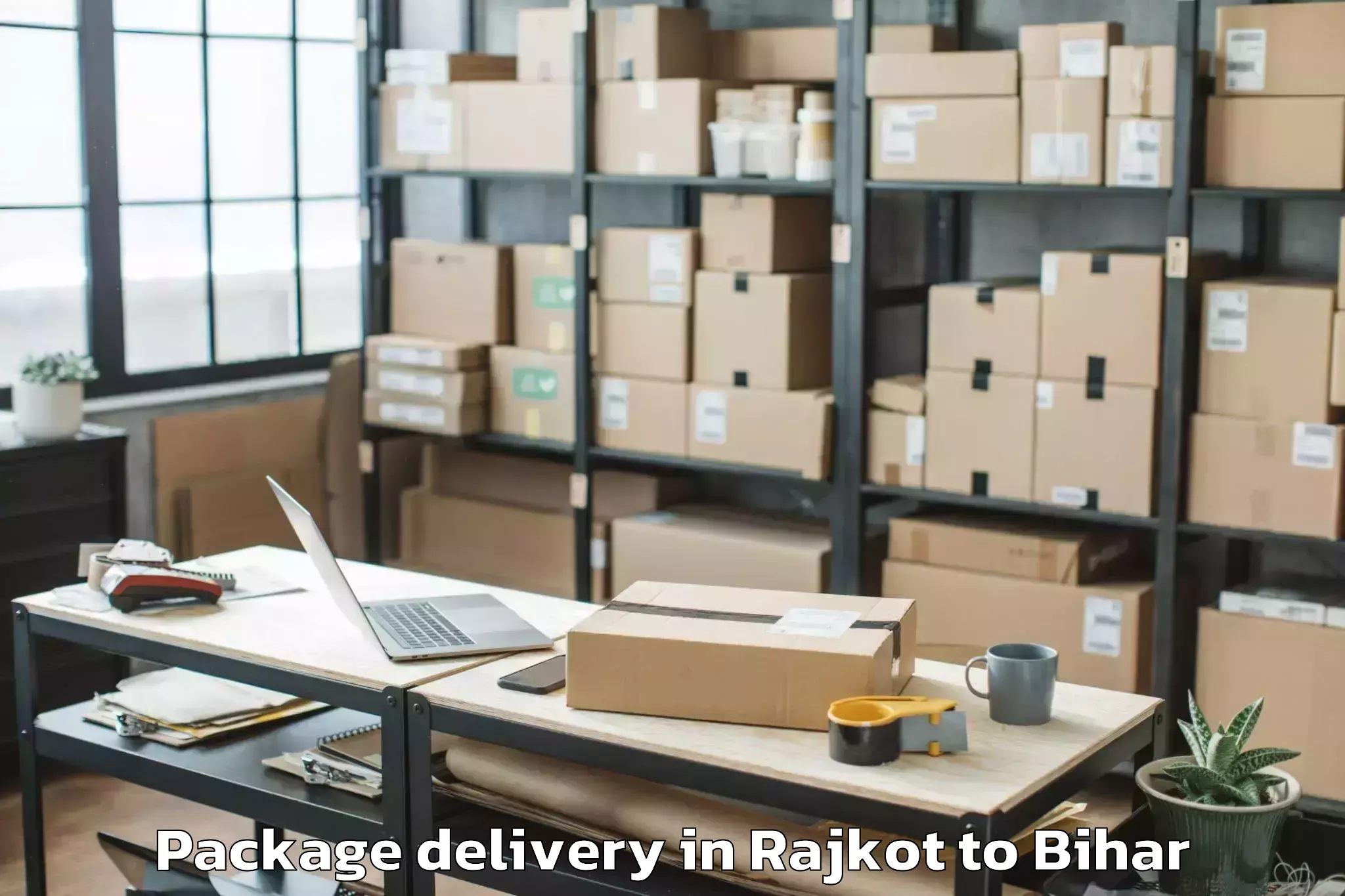 Top Rajkot to Chakia Package Delivery Available